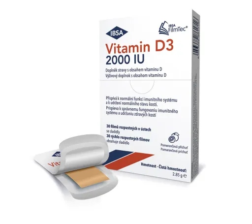 IBSA Vit.D3 2000IU 30 filmů rozpustných ústech