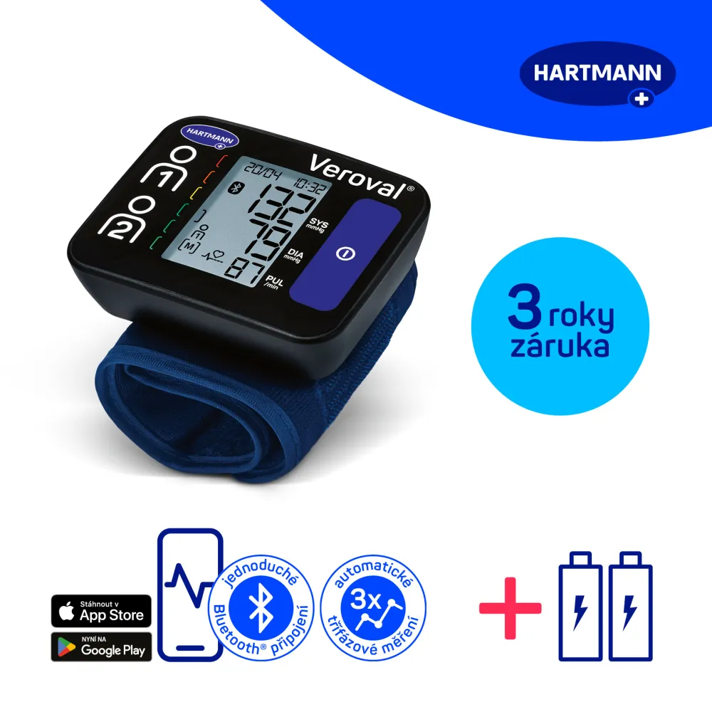 Tonometr digi. Veroval Compact + connect zápěstní