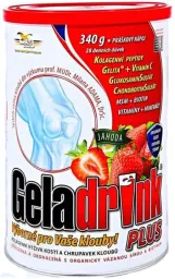 Geladrink Plus+ práškový nápoj jahoda 340g
