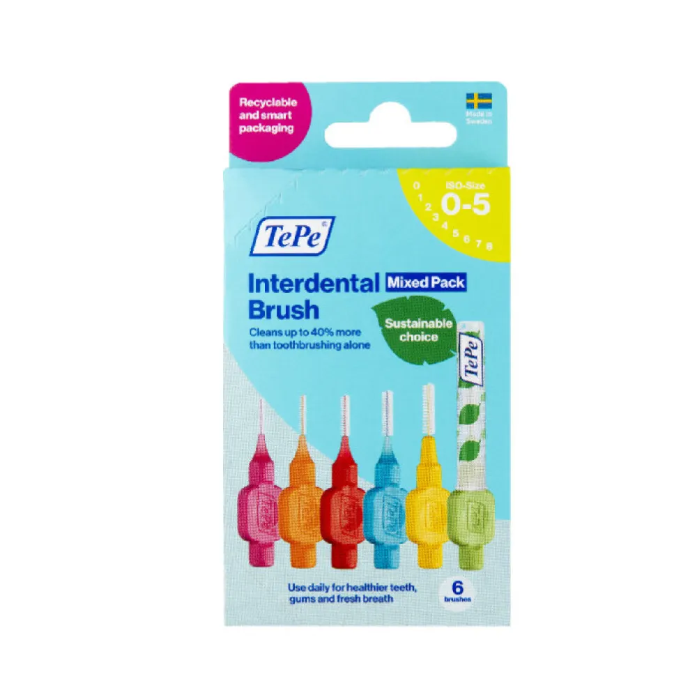 TePe meziz.kart.size 0-5 Mix Pack pap.krabička 6ks