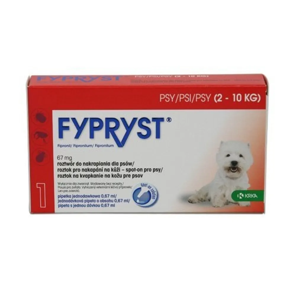 Fypryst 67mg spot-on pro psy 1x0.67ml