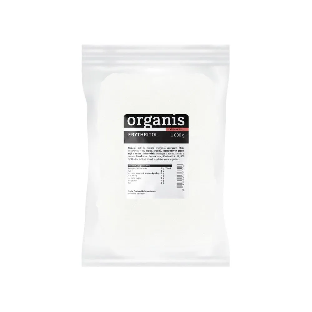 Organis Erythritol 1000g