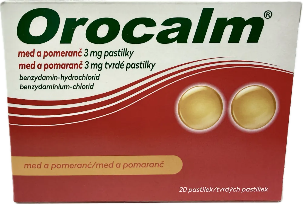 Orocalm med a pomeranč 3mg pas.20