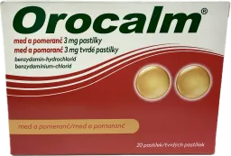 Orocalm med a pomeranč 3mg pas.20