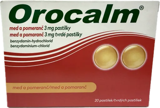 Orocalm med a pomeranč 3mg pas.20