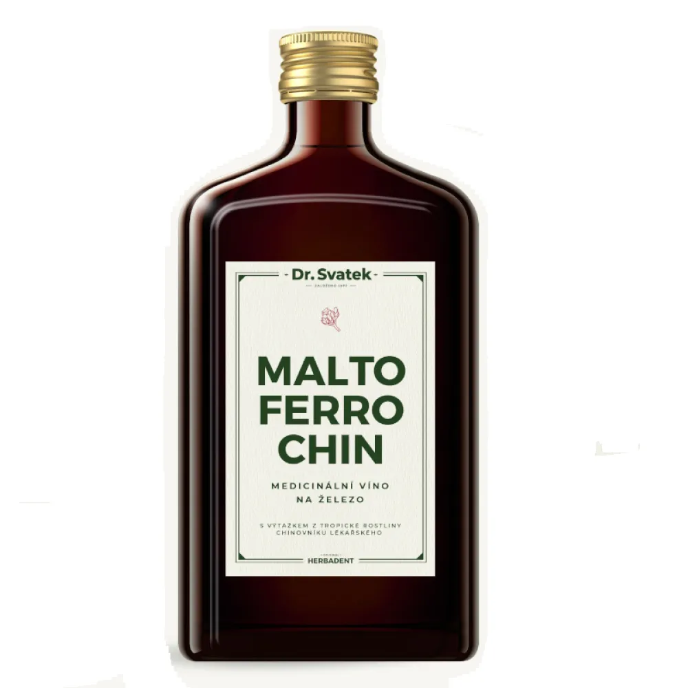 Dr.Svatek MALTOFERROCHIN Medicinální víno 500ml