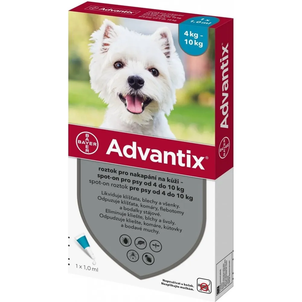 Advantix pro psy 4-10kg spot-on 1x1ml