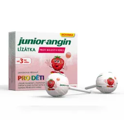 Junior-angin lízátka pro děti 3r+ 8ks