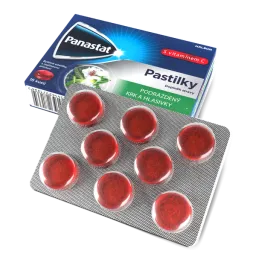 Panastat bylinné pastilky s vit.C př.malina 16ks