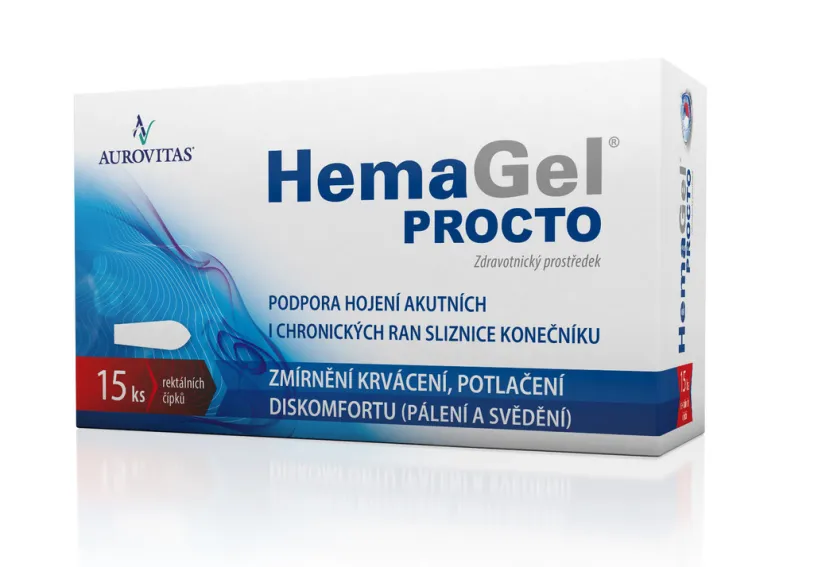 HemaGel PROCTO čípky 15ks