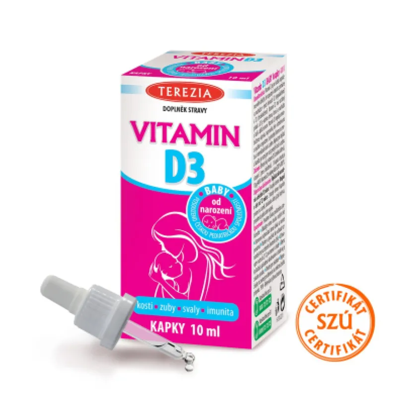 TEREZIA Vitamin D3 400 IU kapky 10 ml (220 kapek)