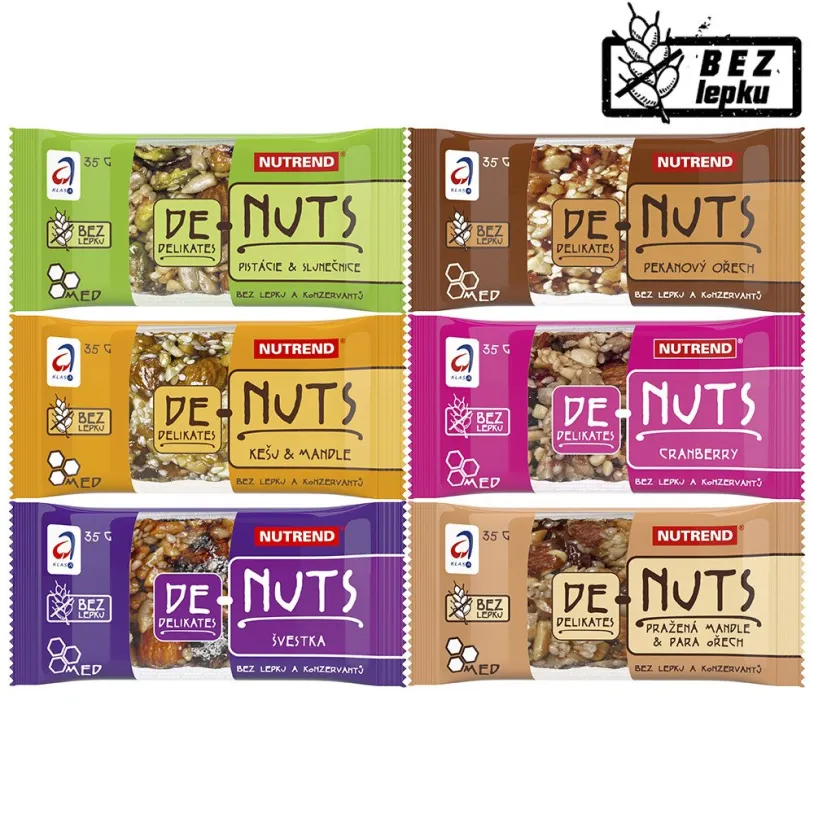 NUTREND DeNuts ořechová tyčinka kešu+mandle 35g