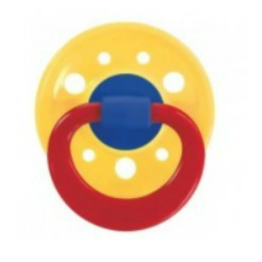 BABY NOVA Dudlík latex kulatý barevný č.3 23005