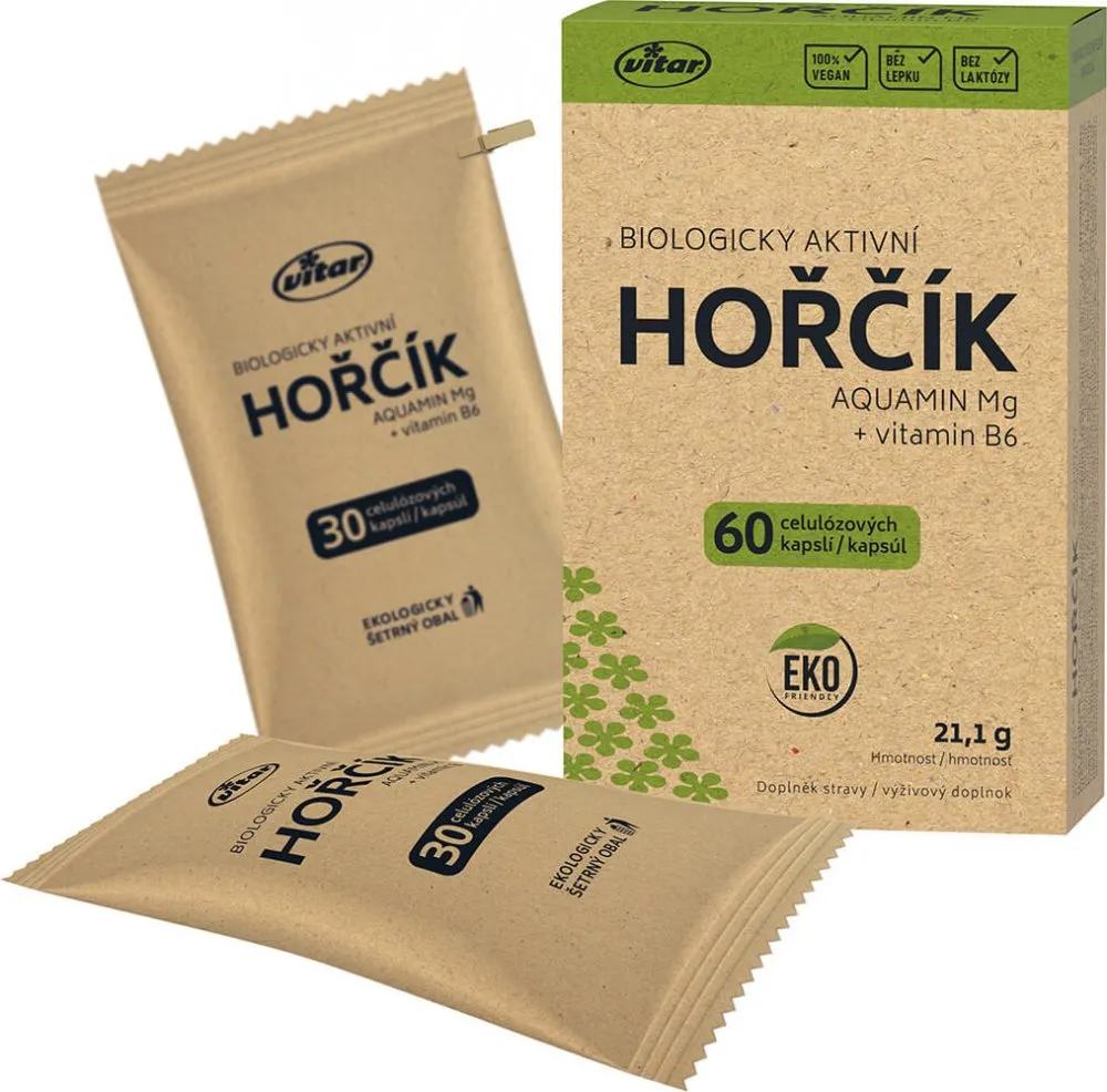 Vitar Hořčík Aquamin EKO cps.60