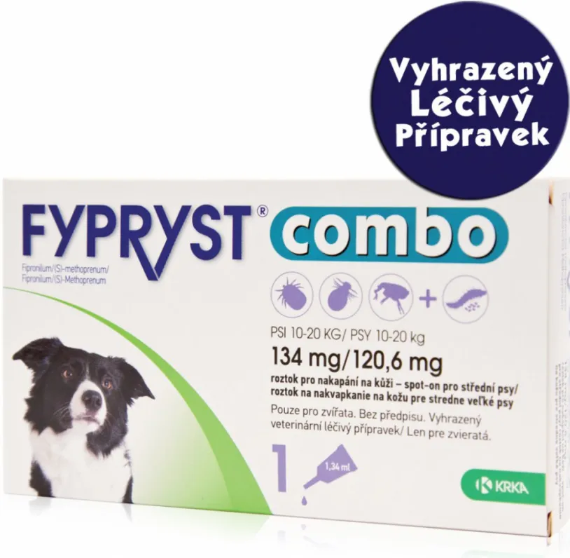 Fypryst combo spot-on pro psy 10-20kg 1x1.34ml