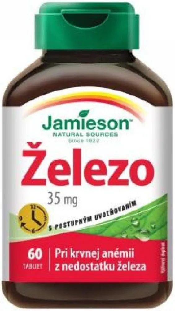 JAMIESON Železo 35 mg s postupným uvolňov.tbl.60