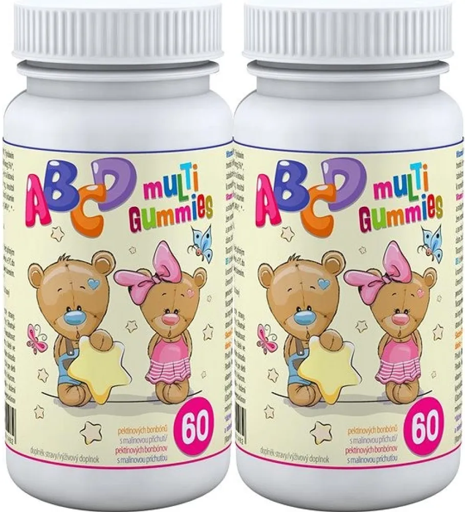 ABCD Multi Gummies 2x60 pektinových bonbónů