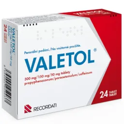 Valetol 300mg/150mg/50mg tbl.nob.24