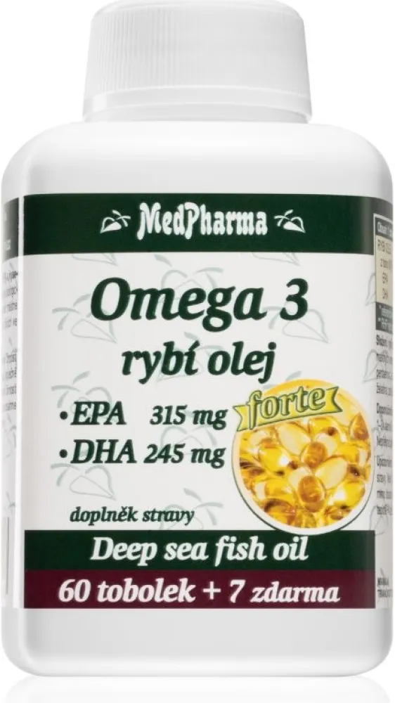 MedPharma Omega 3 rybí olej Forte tob.67