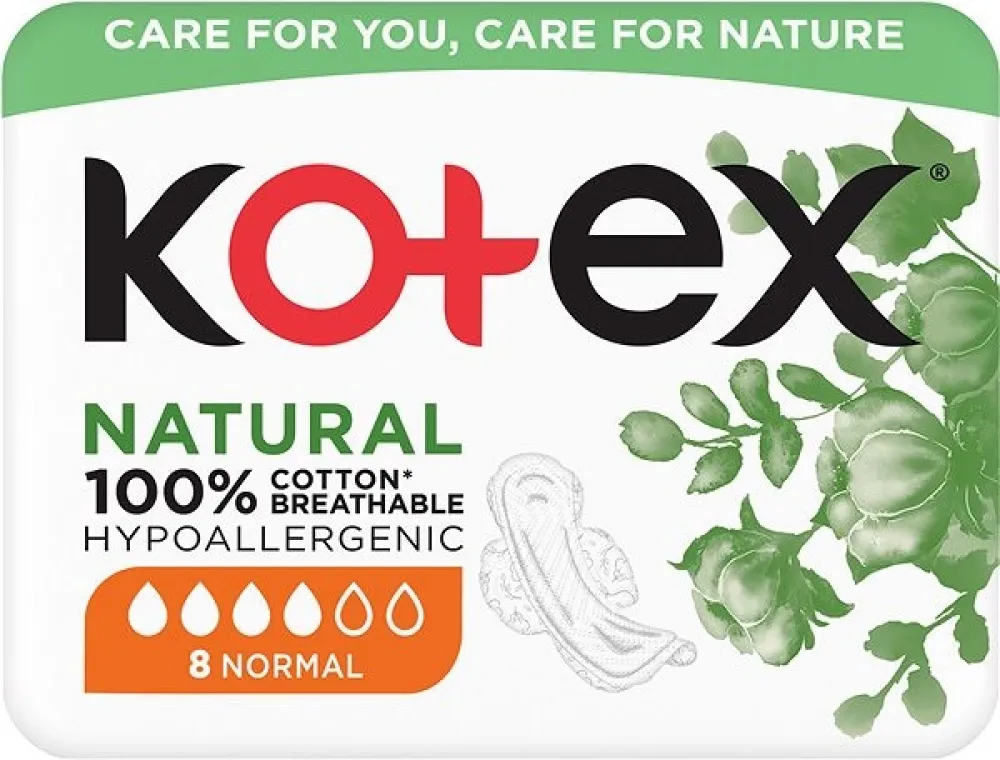 KOTEX Natural vložky Normal 8ks