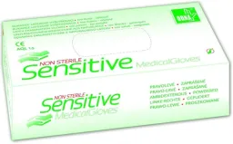 Rukavice vyšetřovací LATEX zaprášené 100 ks vel.S