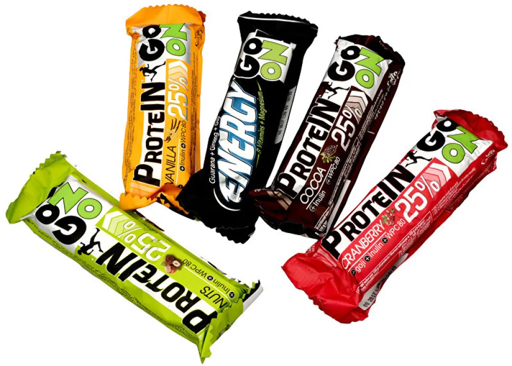 GO ON Proteinová tyčinka vanilka 50g