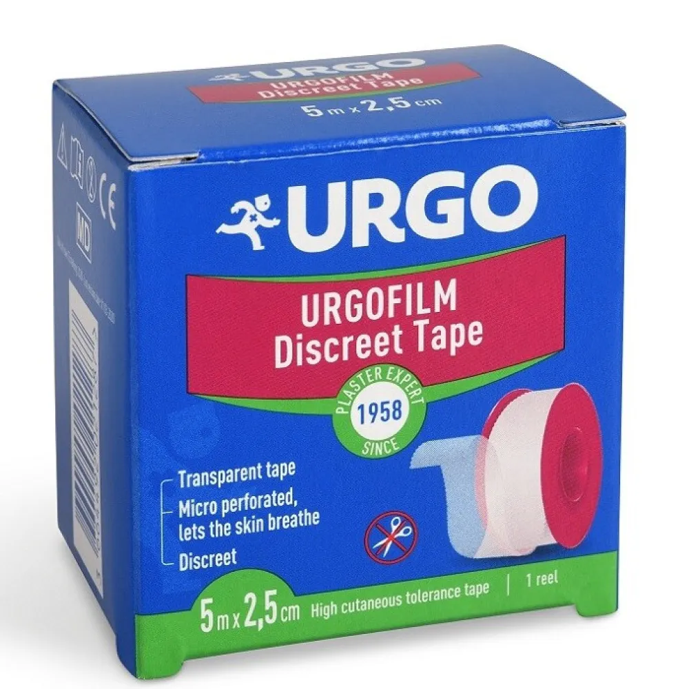 URGO FILM Transparentní náplast 2.5cmx5m NOVÁ
