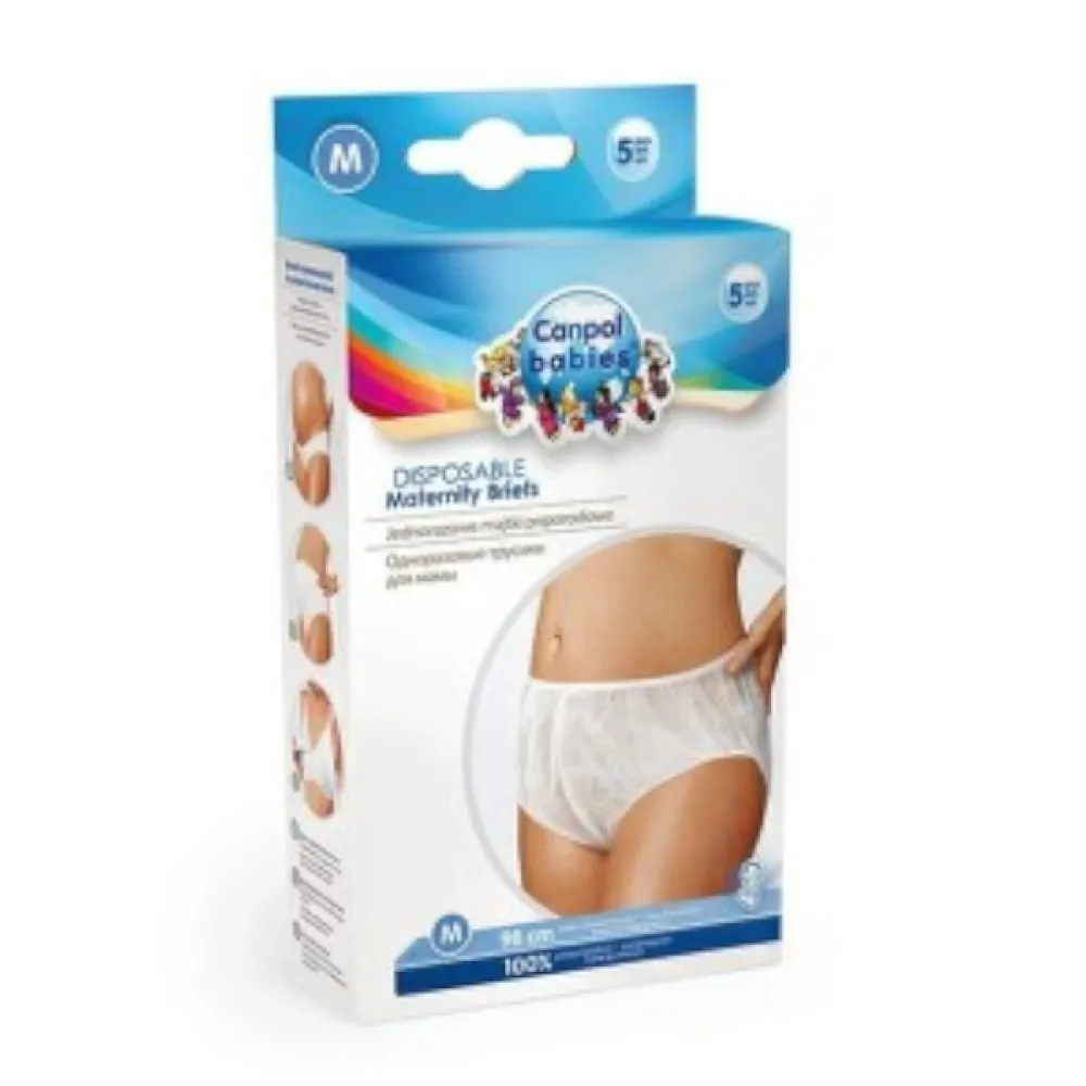 Canpol babies Jedn. mateřské kalhotky 5ks vel.M