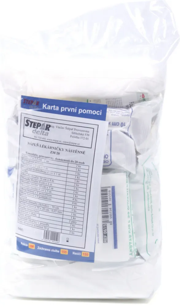 Lékárnička nástěnná výměnná náplň ZM10 10 osob