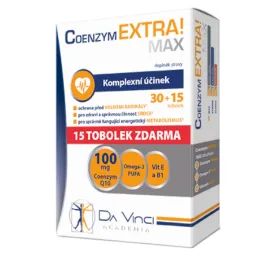 Coenzym EXTRA! Max 100mg DVA tob.30+15ZDARMA