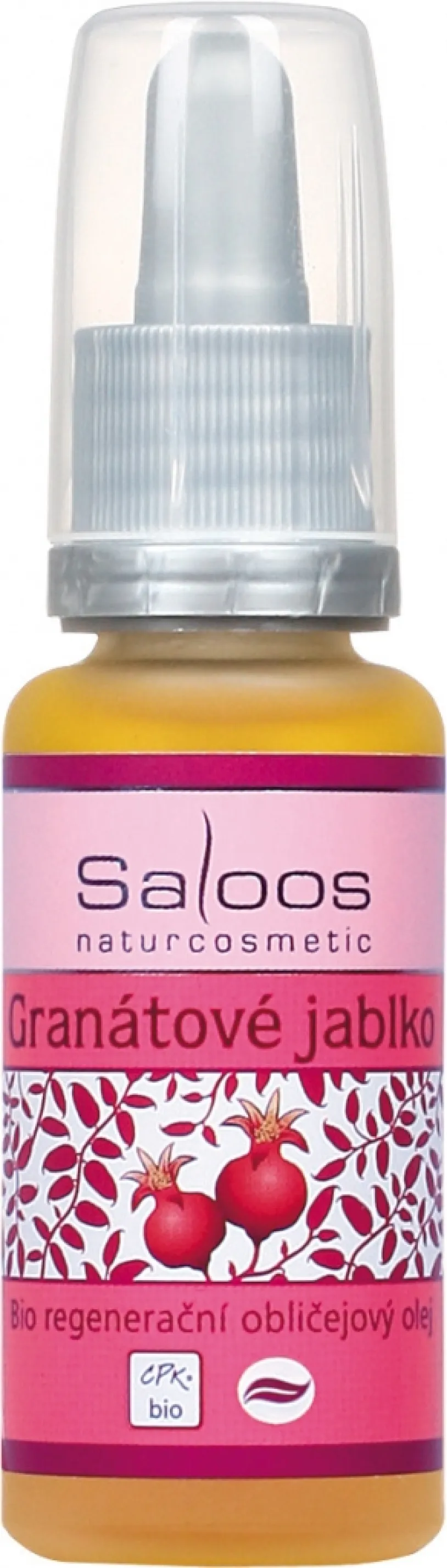 Saloos Bio regener.obličej.olej Granát.jablko 20ml