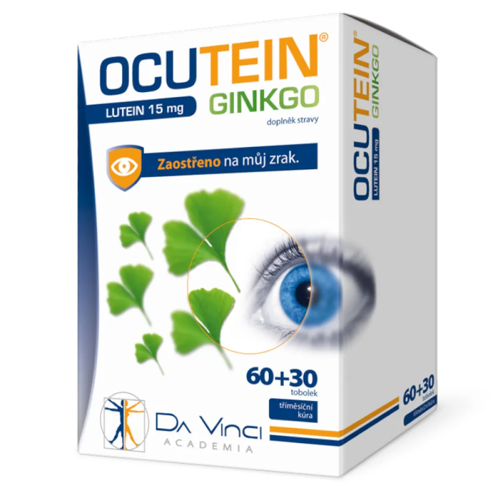 Ocutein Ginkgo 45mg+Lutein 15mg Da Vinci tob.60+30