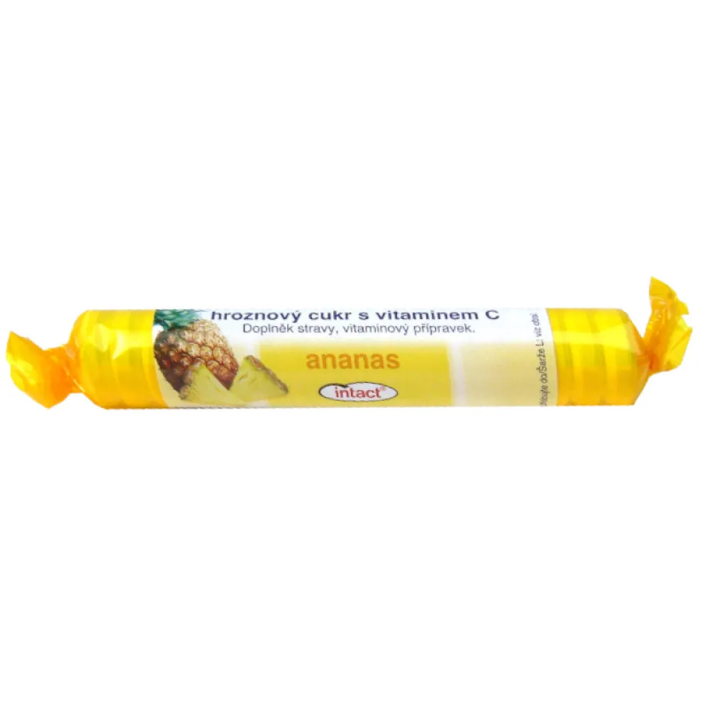 Intact hroznový cukr s vitaminem C Ananas 40g
