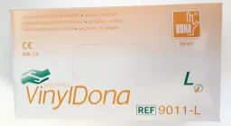 VinylDona ruka.vyšetř.vinyl.bezpraš.vel.L 100ks