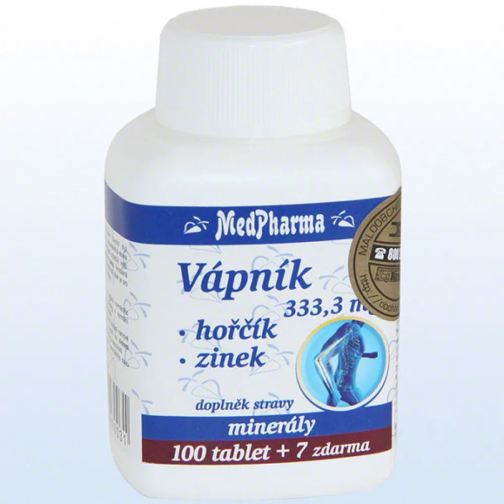 MedPharma Vápník+hořčík+zinek tbl.107