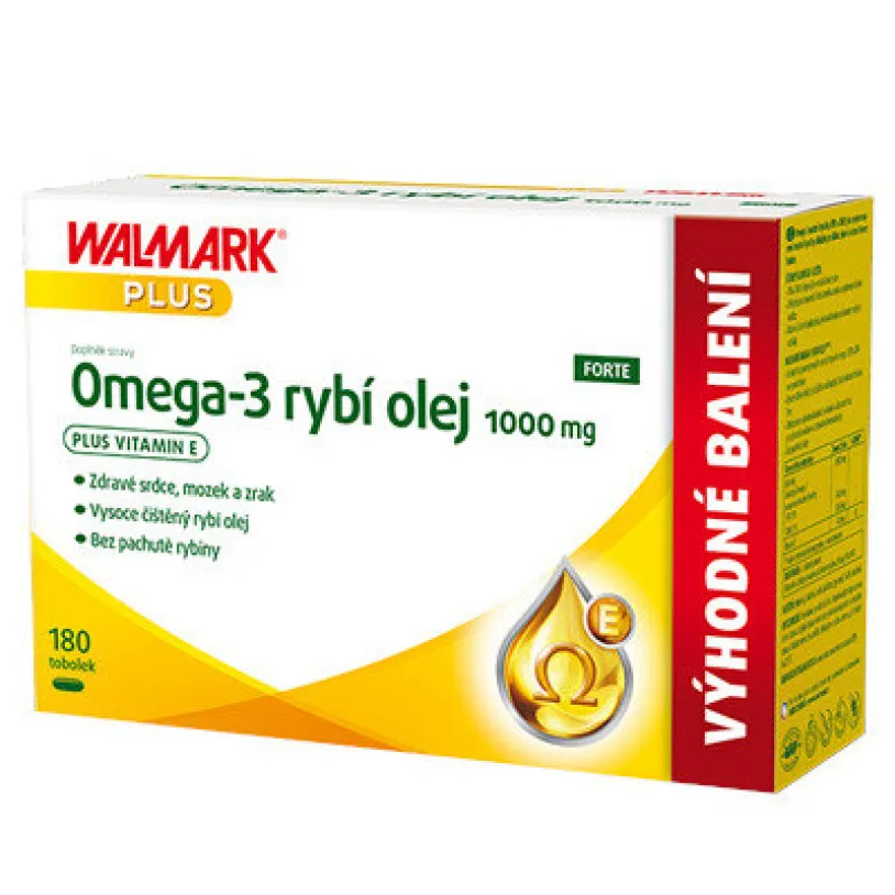 Walmark Omega-3 rybí olej 1000mg tob.120+60