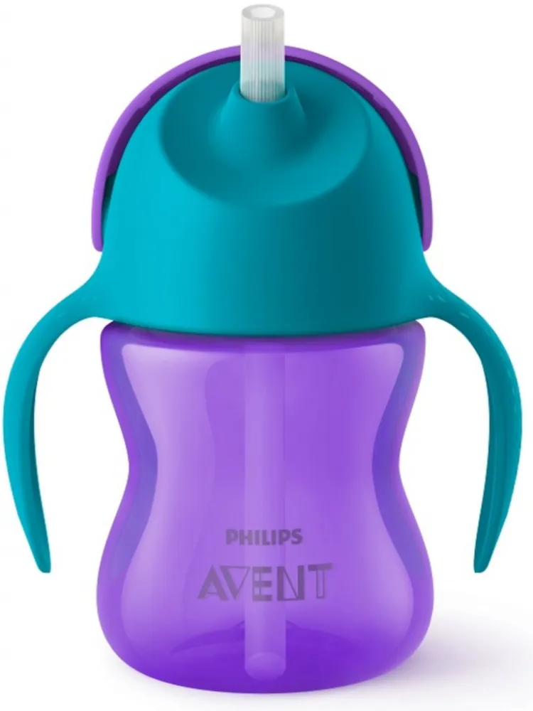 AVENT Hrnek s ohebným brčkem 200ml dívka