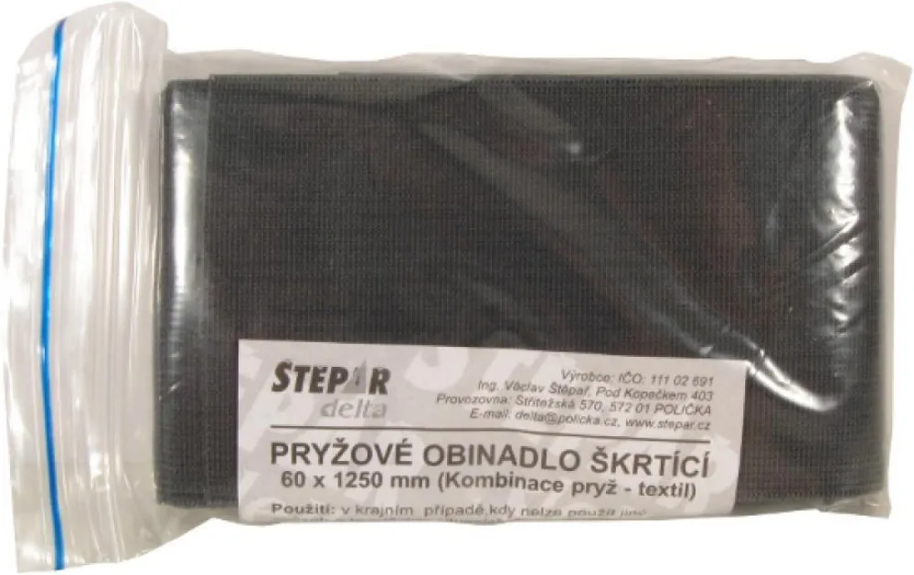Obinadlo škrtící pryž-textil do lékárnič.60x1250mm