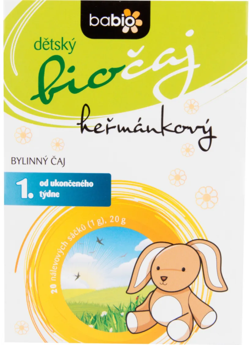 BABIO dětský biočaj heřmánkový 20x1.5g