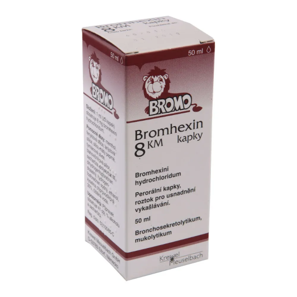 Bromhexin KM 8mg/ml por.gtt.sol.1x50ml