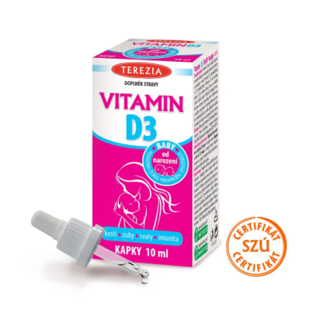 TEREZIA Vitamin D3 400 IU kapky 10 ml (220 kapek)