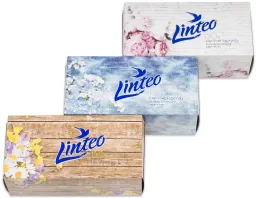 Linteo Papírové kapesníky 2vrstvé bílé 150ks
