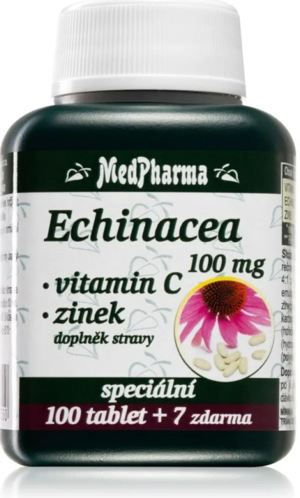 MedPharma Echinacea 100mg+vit.C+zinek tbl.107