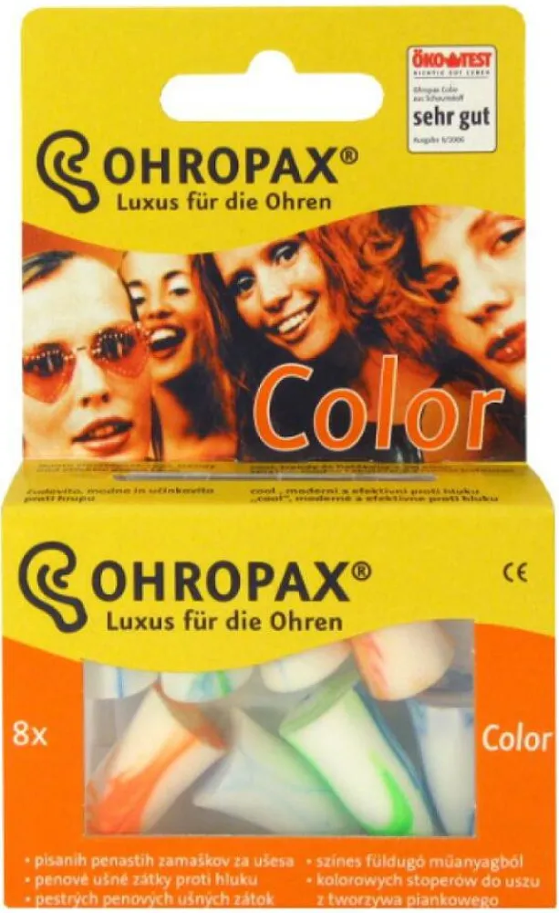 Ohropax Chránič sluchu Color 8ks