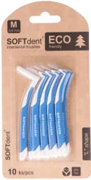 SOFTdent ECO mezizubní kartáček zahnutý 0.6mm 10ks