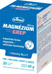 Vitar Magnezium 400mg+vit.B6+vit.C 20x2g