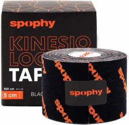 Spophy Kinesiology Tape Black tejp.páska 5cmx5m