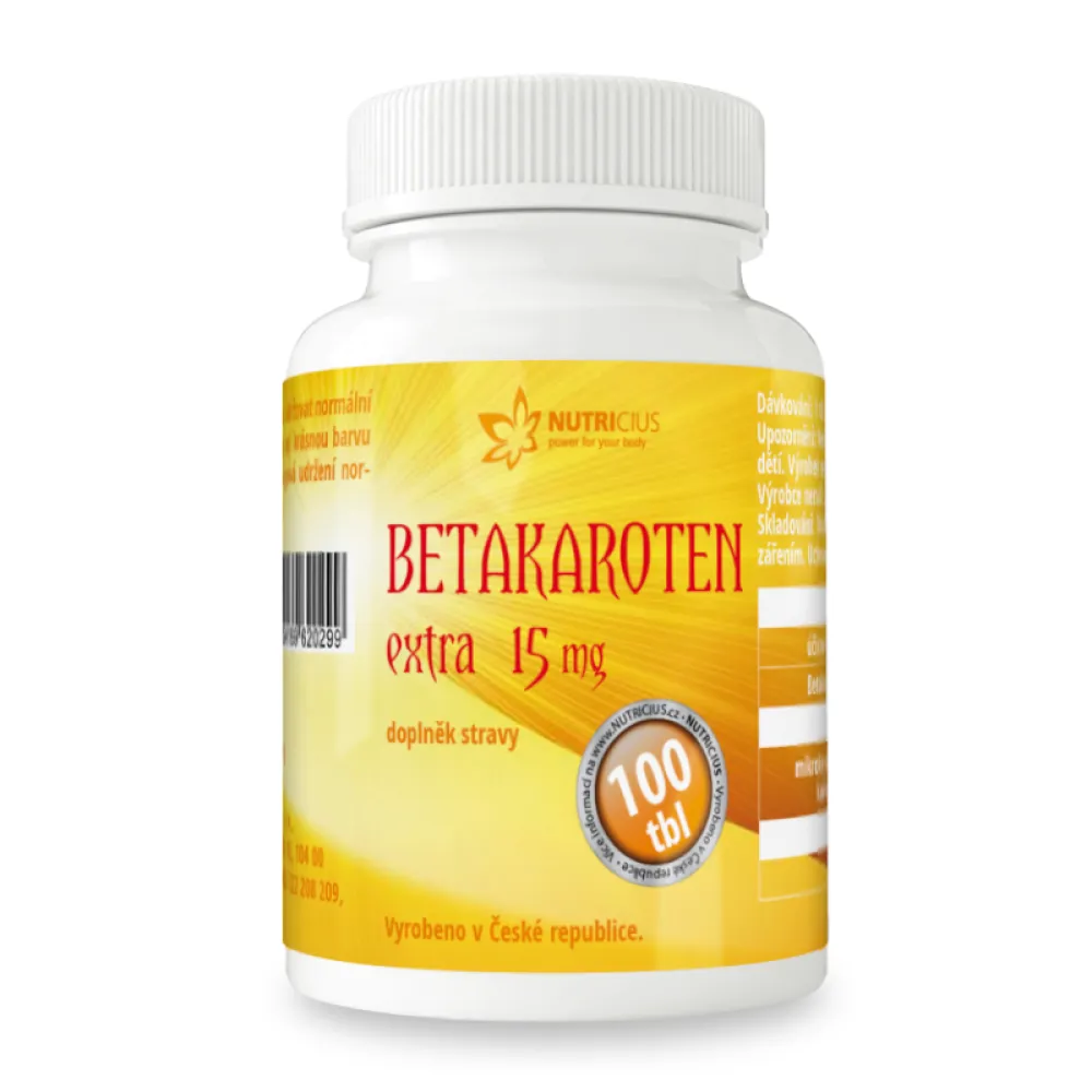 Betakaroten EXTRA 15mg tbl.100