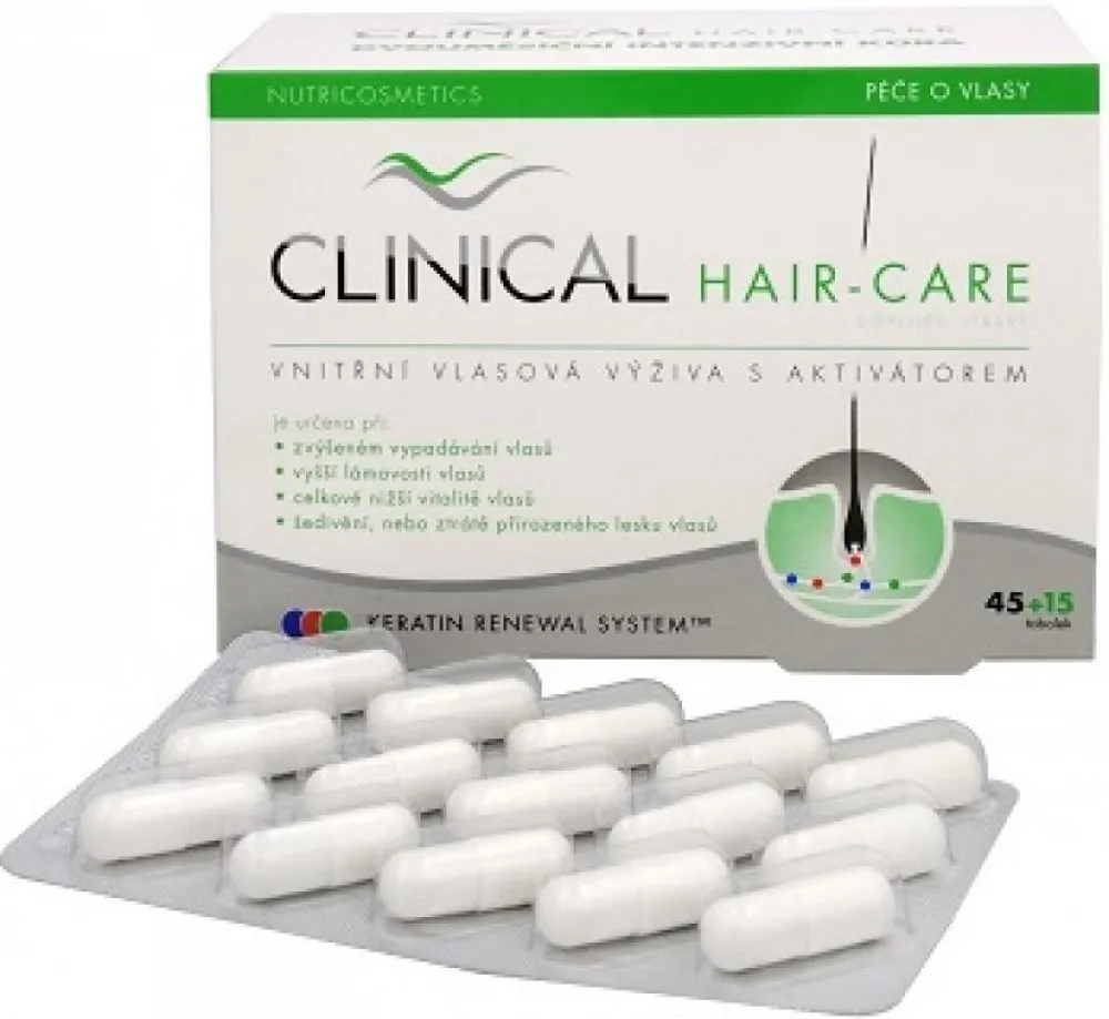 Clinical Hair-Care tob.60+sklen.pilník 2měs.kúra