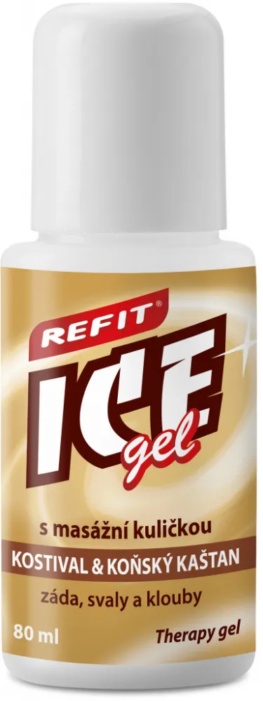 Refit Ice gel Kostival&Koňský kaštan roll-on 80ml